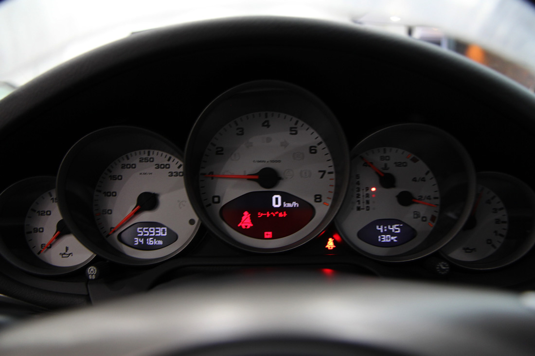 ポルシェ 911 カレラS ティプトロニックS　GT3仕様のメーター画像