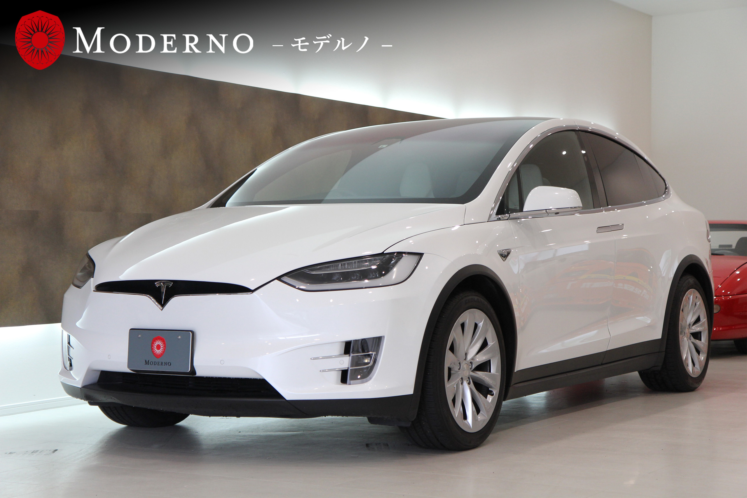 Nauw Diplomatieke kwesties Reserve テスラ TESLA Model X 90D 6シートインテリア ホワイトレザーシート カーボンファイバーアップグレード | 在庫車情報 |  Moderno[モデルノ]